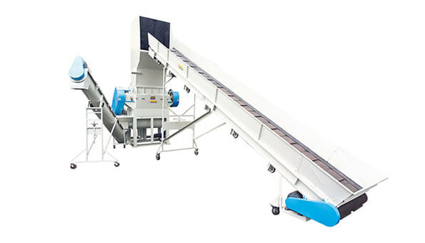 Input Conveyer+Crusher+Screw Type Conveying Outlet - Wan Ming Machinery